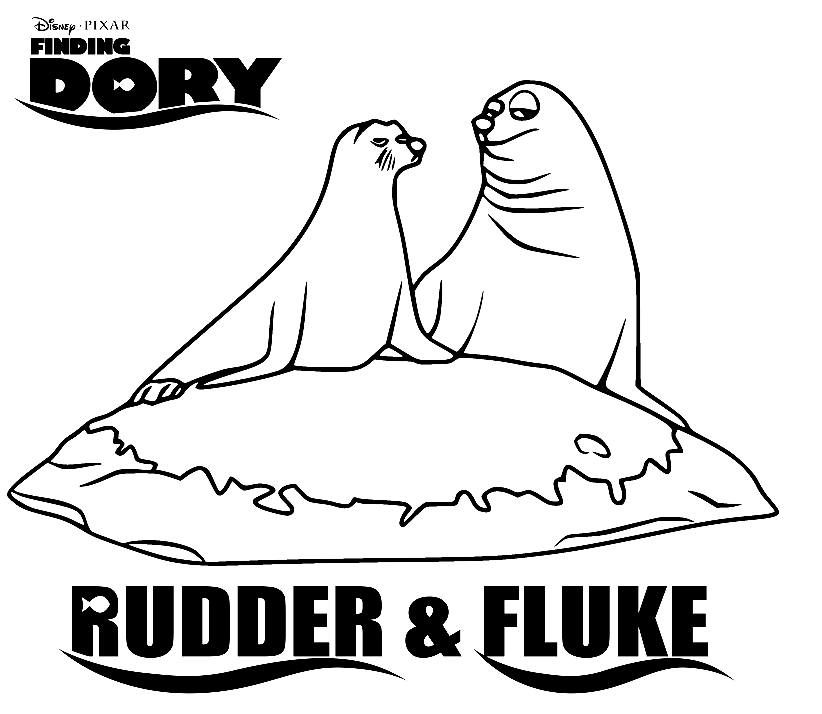 Rudder and Fluke from Finding Dory from Finding Dory