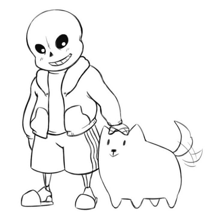 Sans and Pet from Sans
