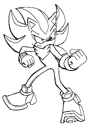 Desenhos para colorir de Sonic e Shadow The Hedgehog - Desenhos para colorir  gratuitos para impressão