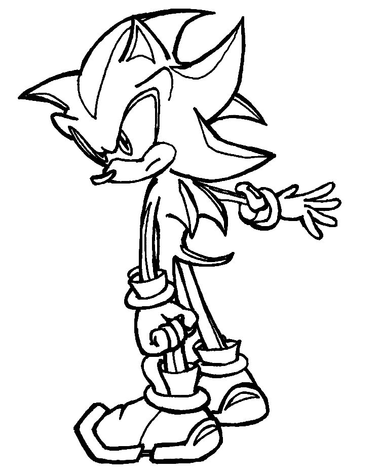 Shadow the Hedgehog com Diamond Coloring Pages - Shadow the