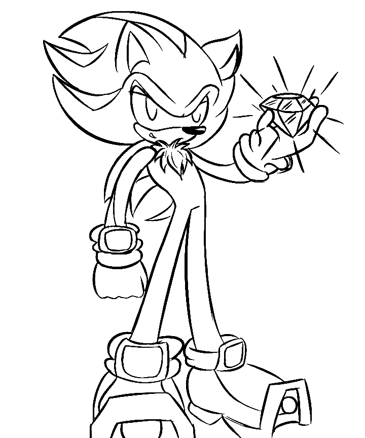 Desenhos de Silver the Hedgehog para Colorir e Imprimir