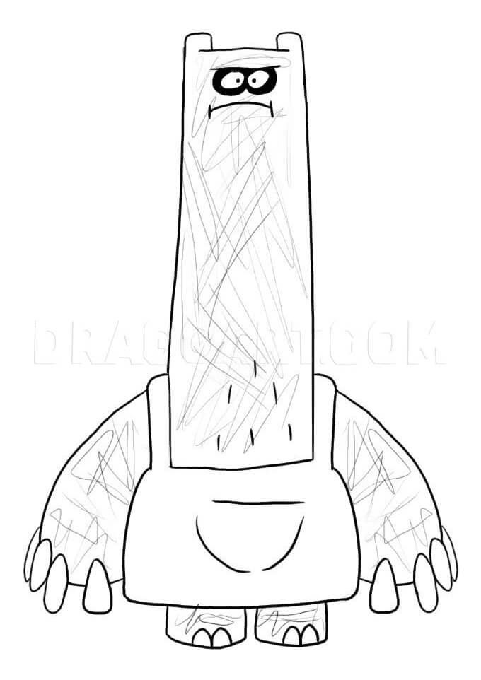 Shnitzel from Chowder Coloring Page
