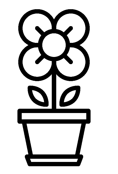 Einfacher Blumentopf für Kinder von Flower Pot
