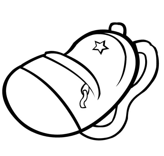 Small Backpack Coloring Page