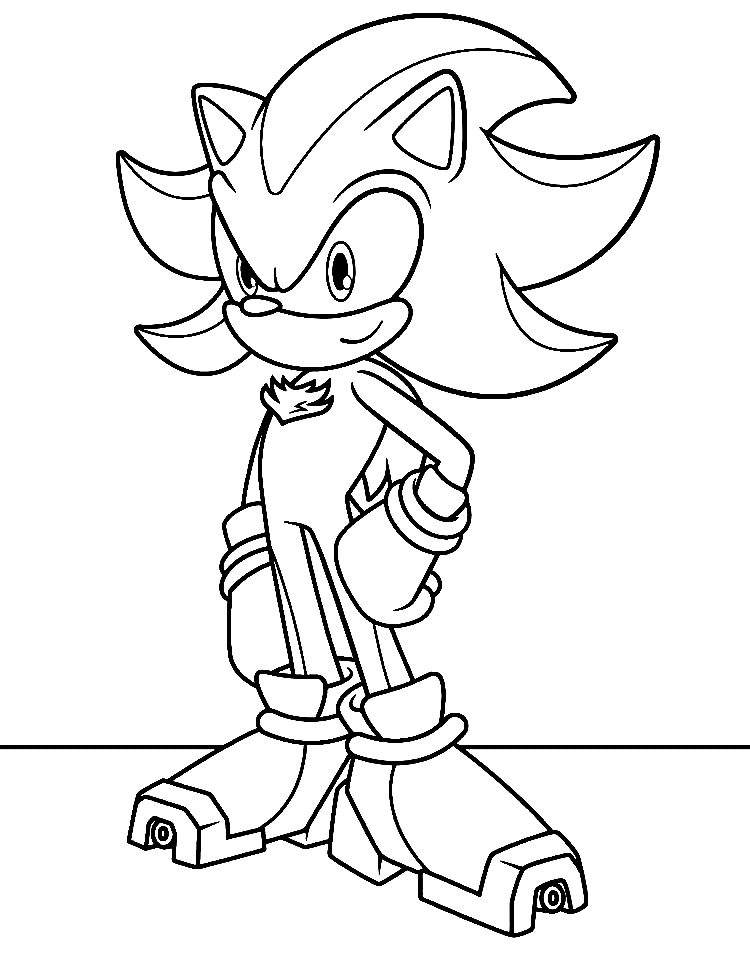 Desenhos do Shadow the Hedgehog para Colorir  Shadow the hedgehog, Imagens  de sombra, Desenhos para colorir