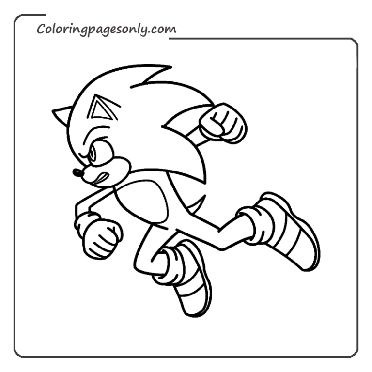 63 Free Printable Sonic the Hedgehog 2 Coloring Pages