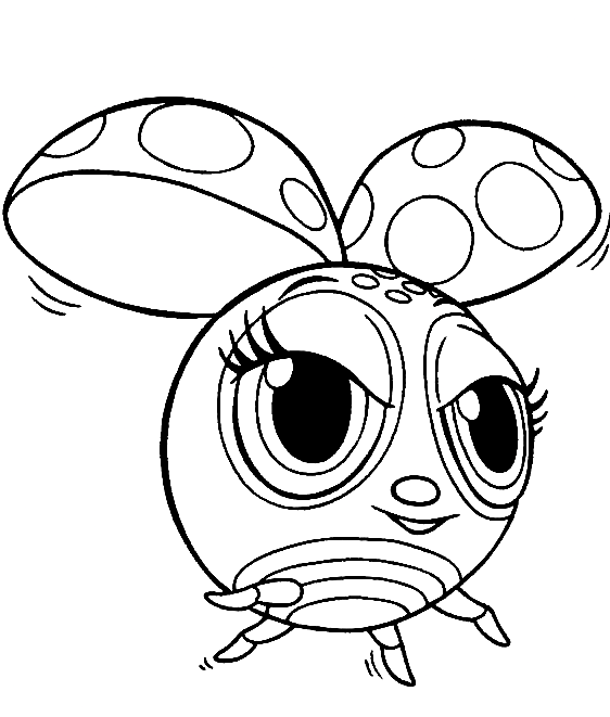 Spottie Zoobles Coloring Page