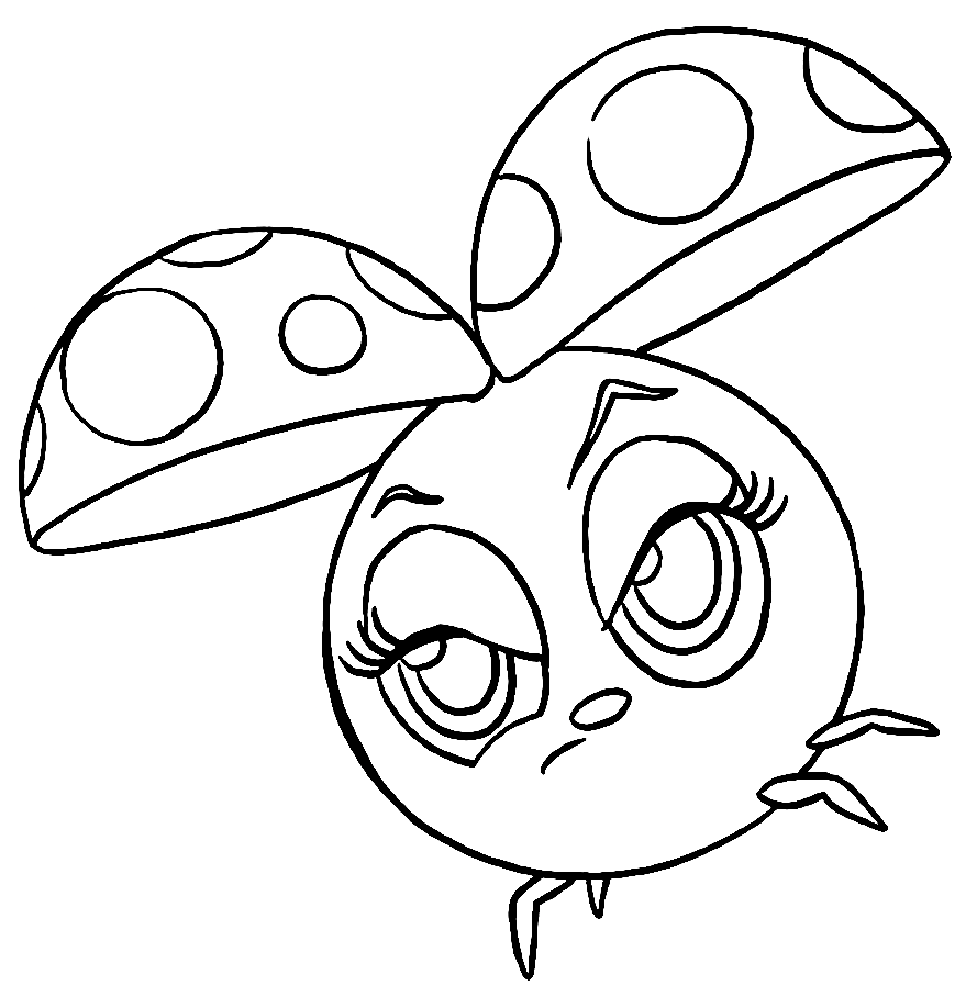 Spottie from Zoobles Coloring Page
