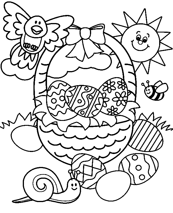 Spring and Easter Coloring Pages