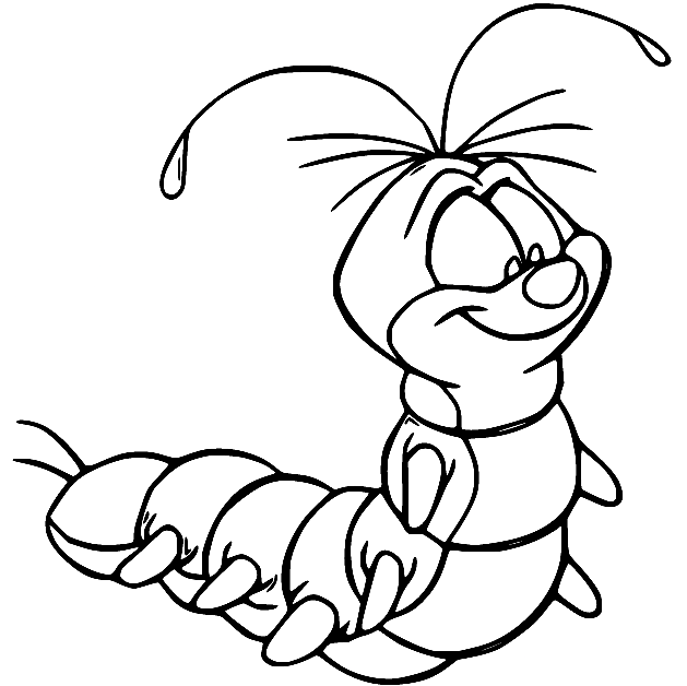 Squeaks the Caterpillar from Fox and the Hound