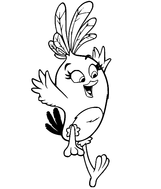 Stella Bird aus dem Film „Angry Birds“.