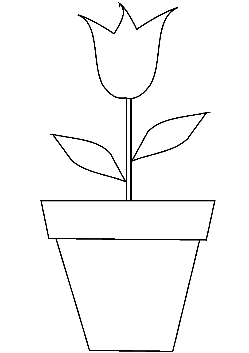 Vaso de flores de tulipa em vaso de flores