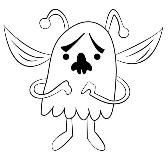 Whimsun Undertale Coloring Page