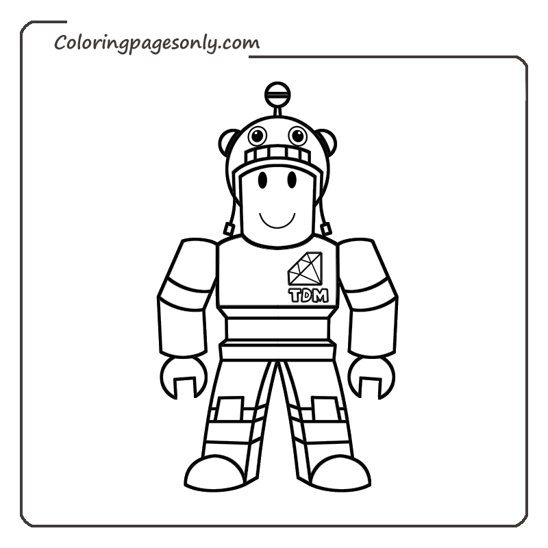 Roblox coloring pages 1