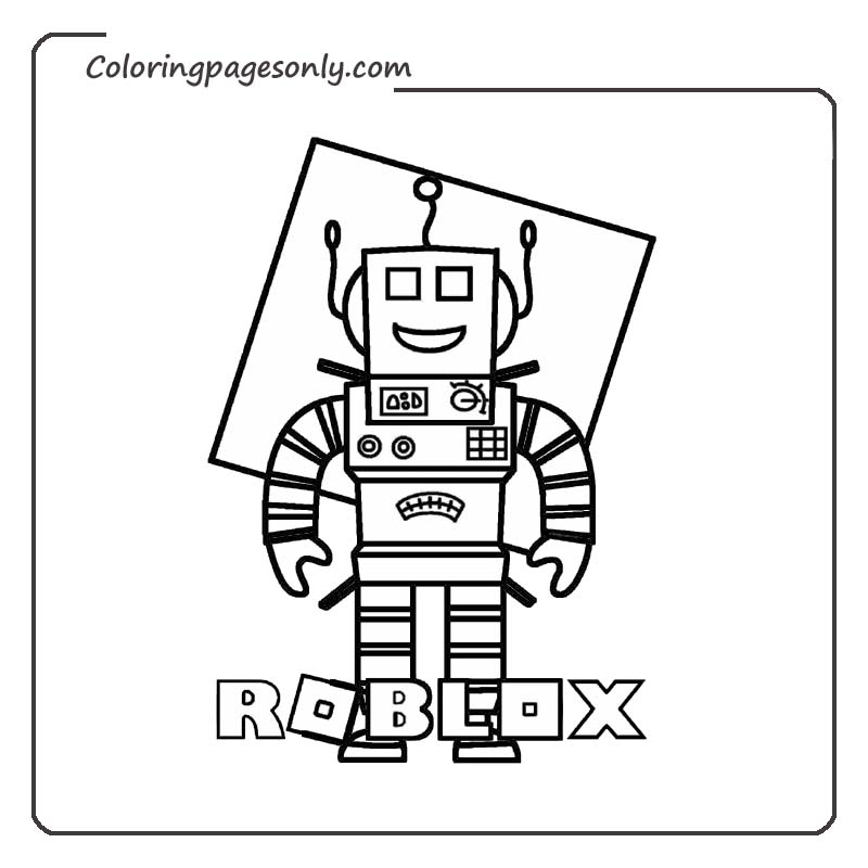 Roblox coloring pages 4