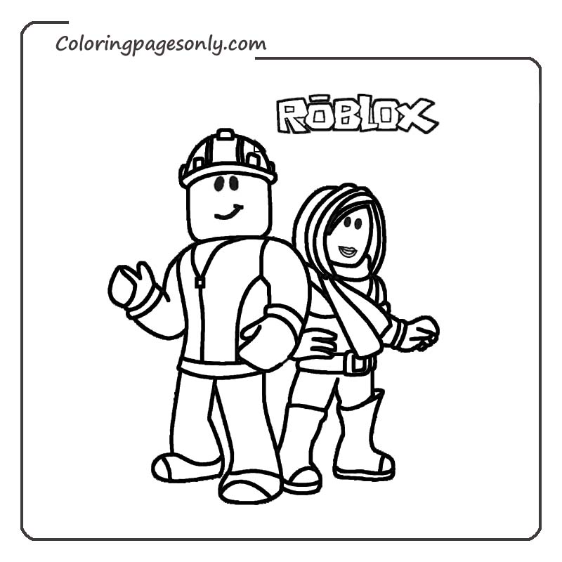Roblox coloring pages 3