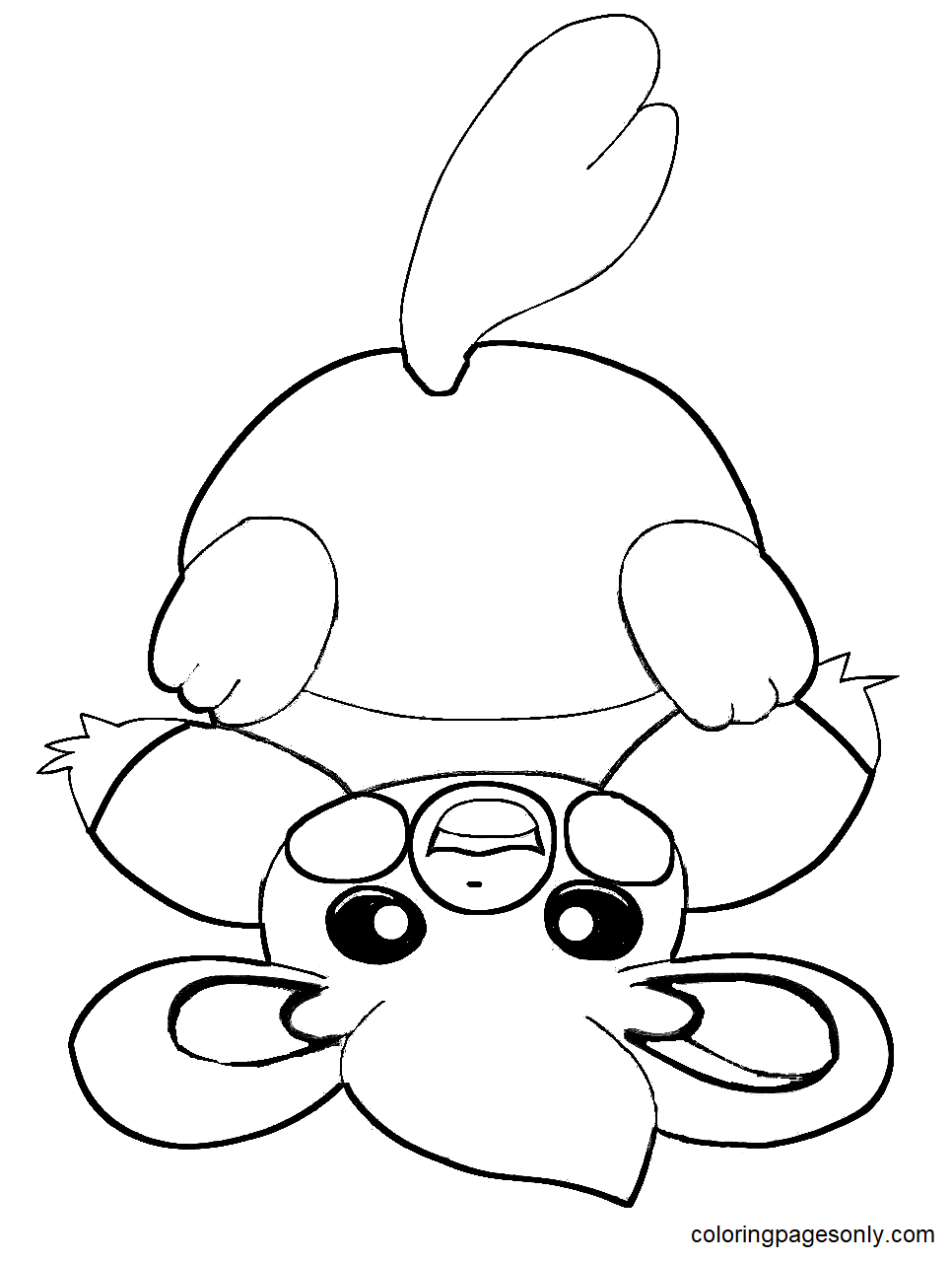 Adorable Pawmi Coloring Page