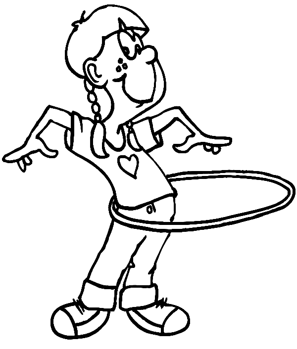 Aerobics Girl Coloring Pages