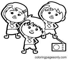 Aerobics Coloring Pages