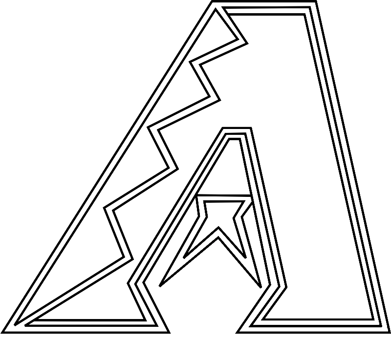 Раскраска Логотип Аризоны Даймондбэкс