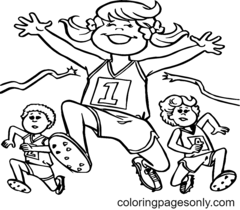 Athletics Coloring Pages
