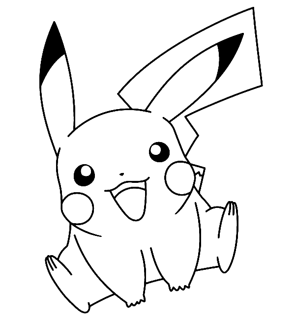 Awesome Pikachu Coloring Page