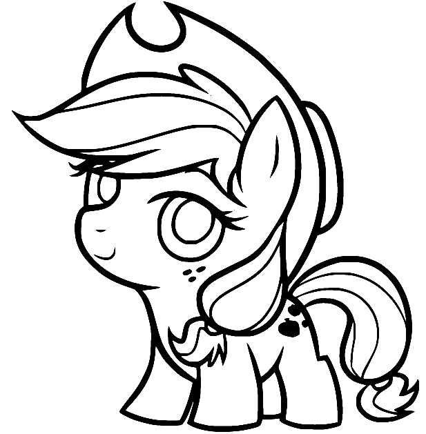 Baby Applejack Coloring Pages