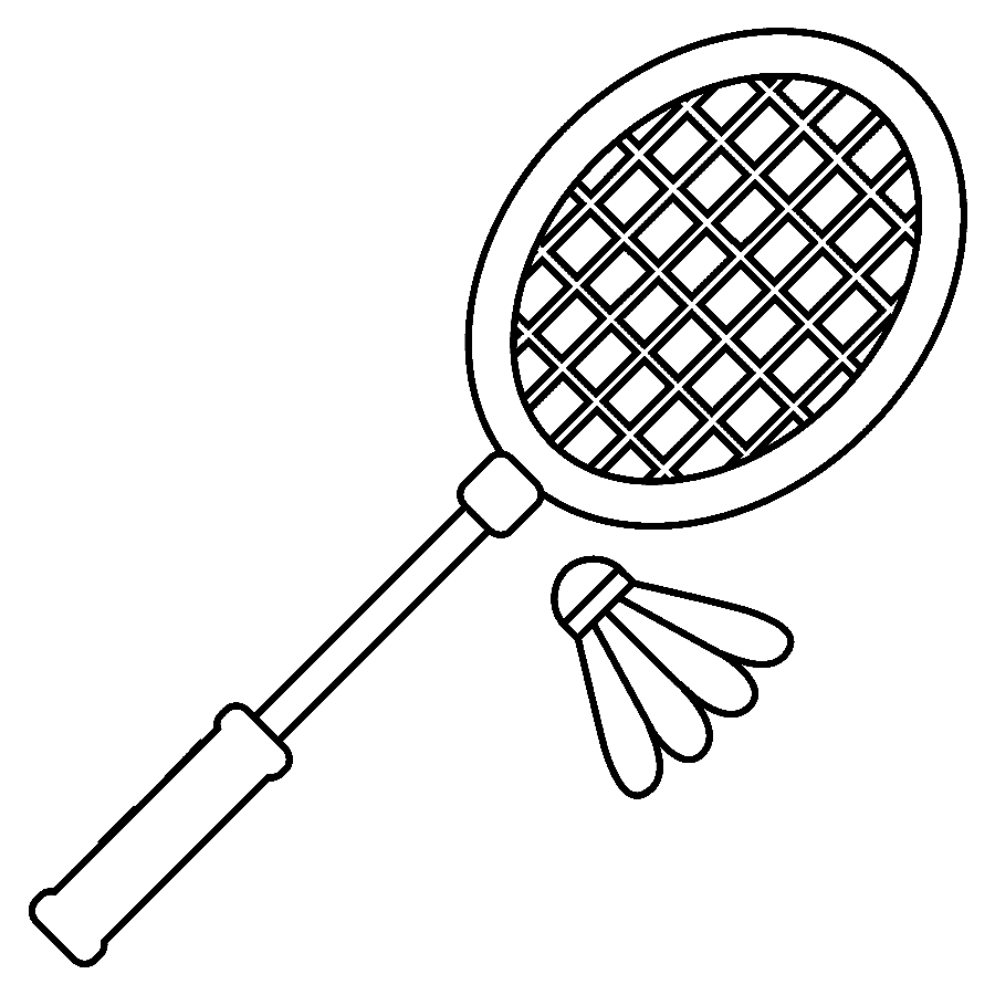 Racchetta da badminton e navetta da badminton