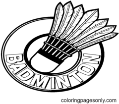 Badminton Coloring Pages