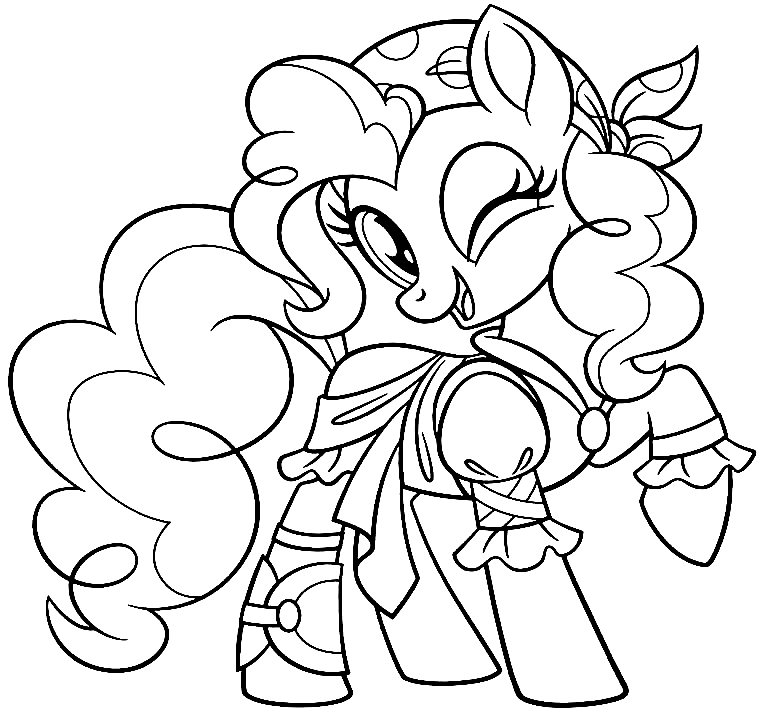Beautiful Pinkie Pie Coloring Pages