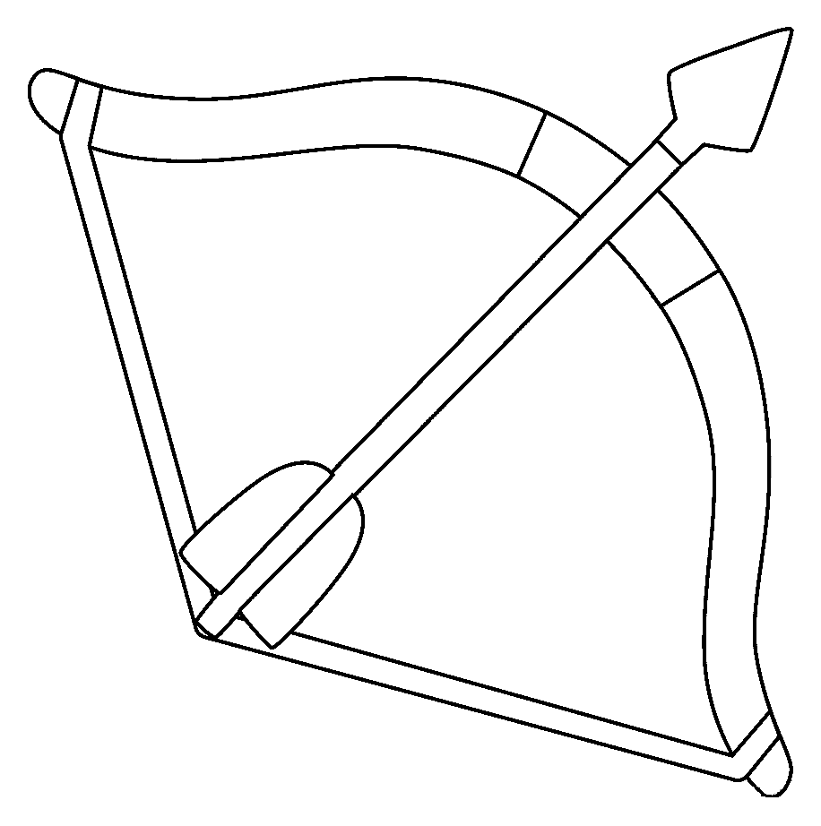 Bow and Arrow Coloring Pages