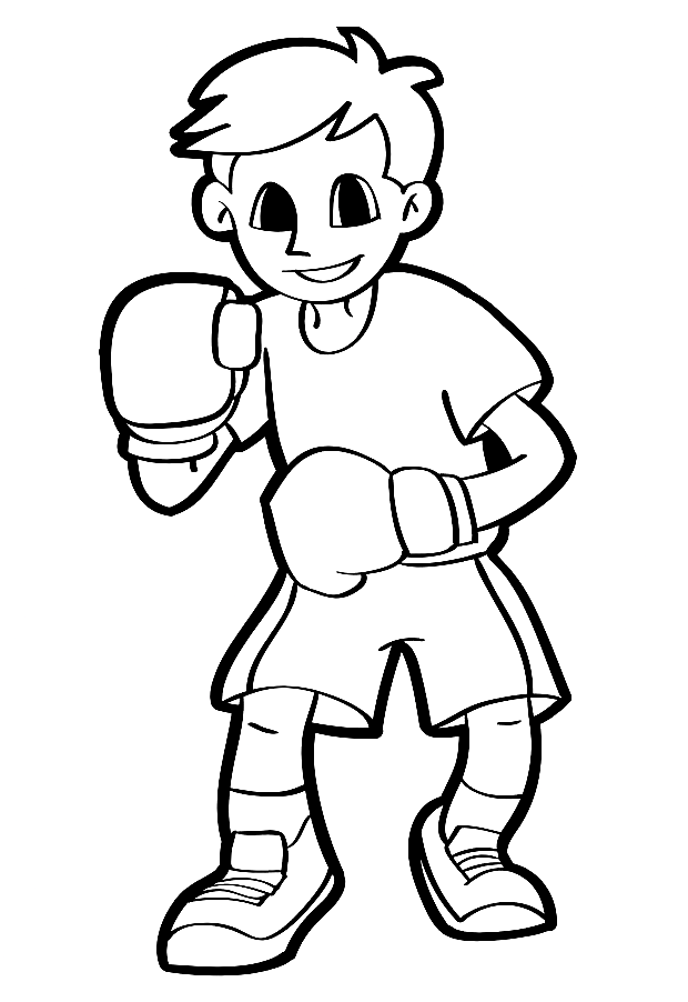 Niño Boxeando de Boxeo