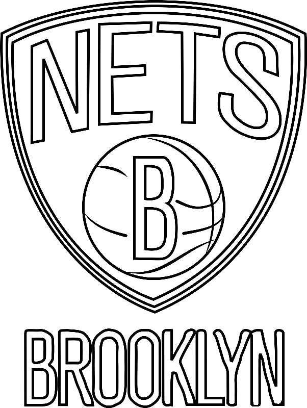 Brooklyn Nets Logo Coloring Page