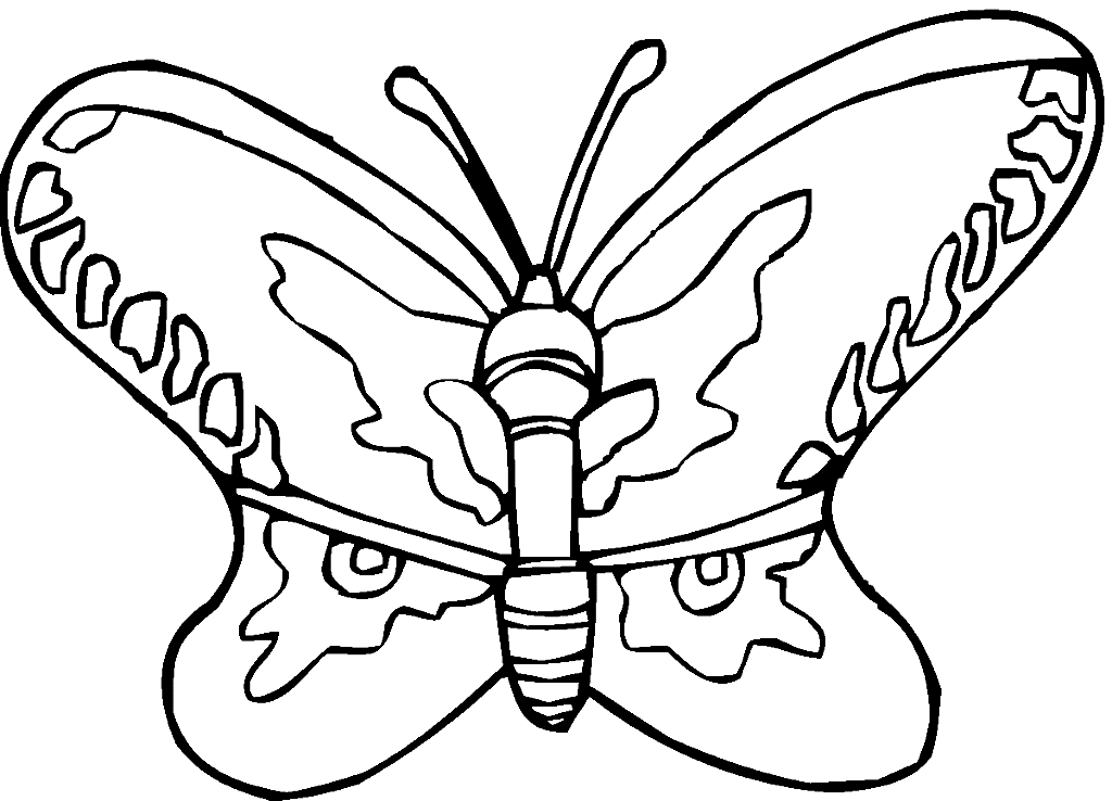 Butterfly Free Coloring Page