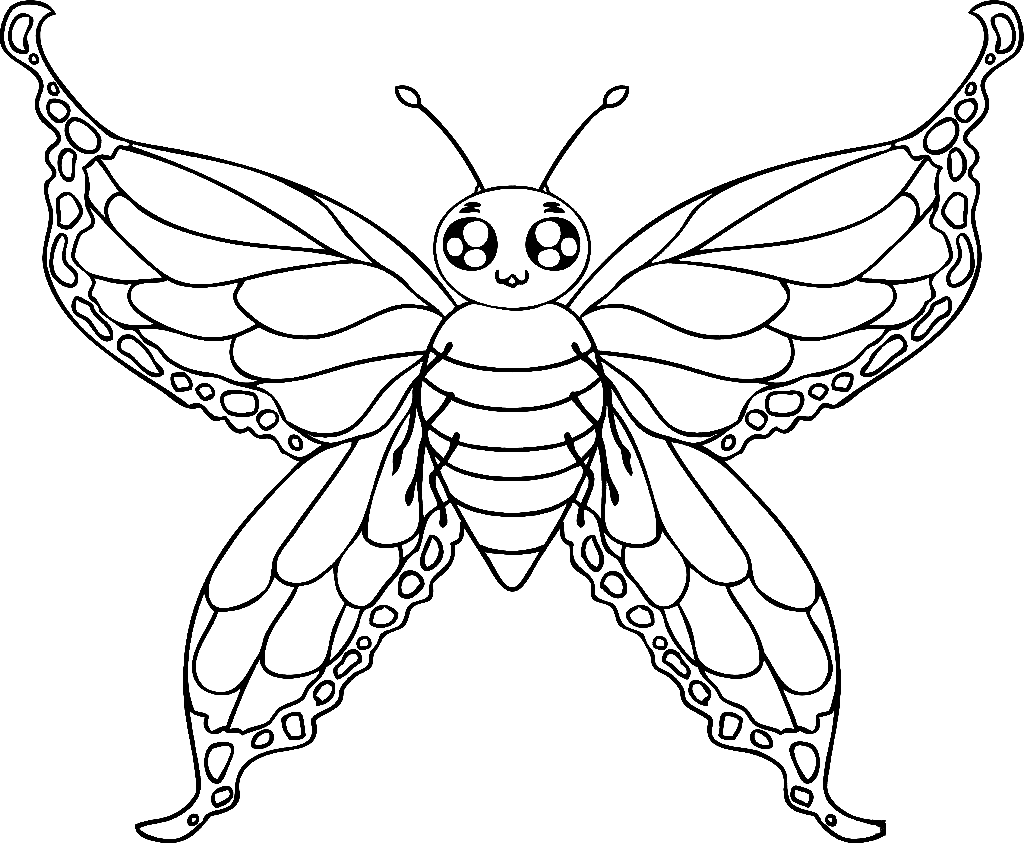 Butterfly to Print Coloring Pages