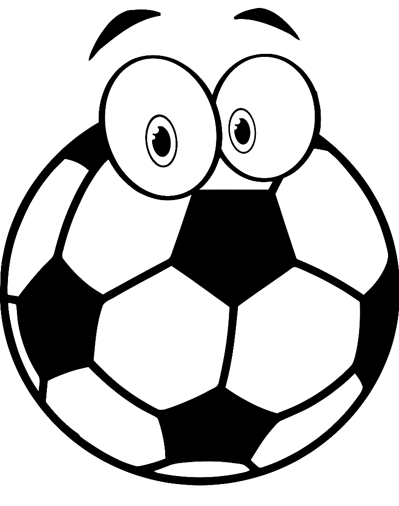 Balón de fútbol de dibujos animados de fútbol