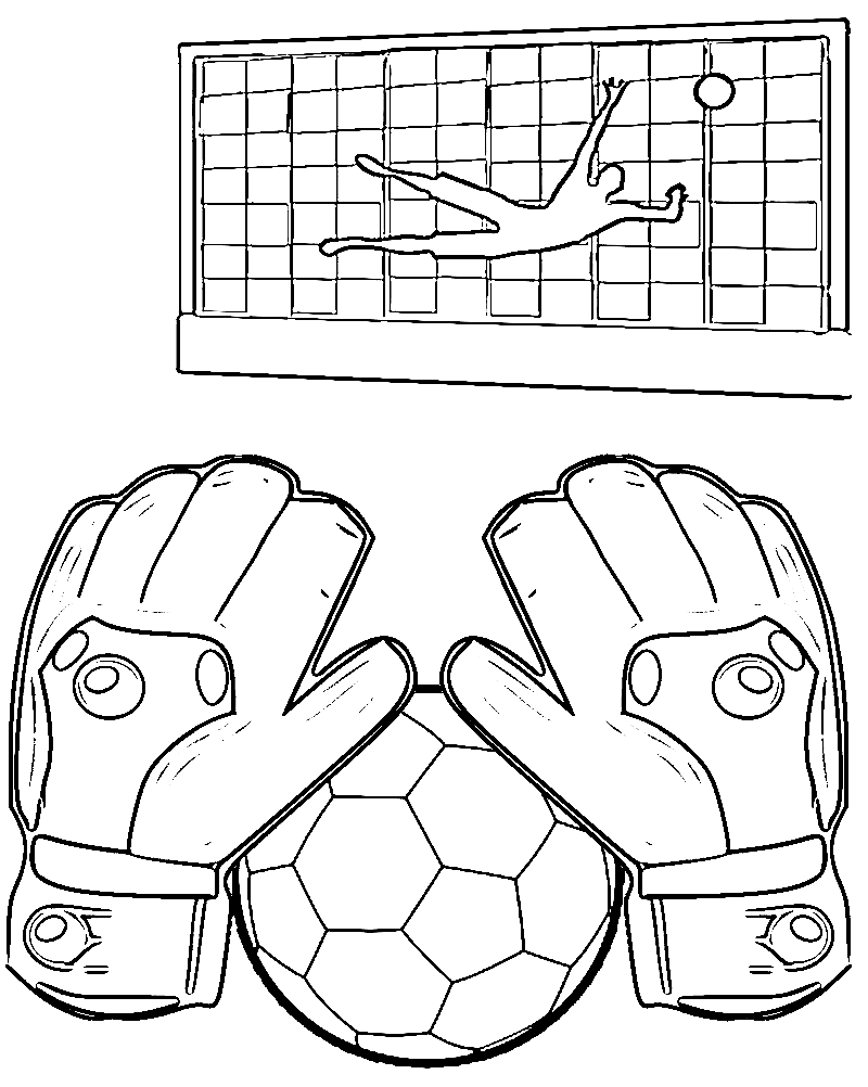 Catch The Ball Coloring Page