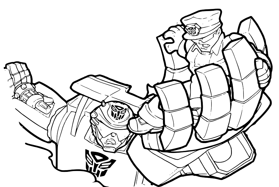 Chase From Transformers Rescue Bots Coloring Page