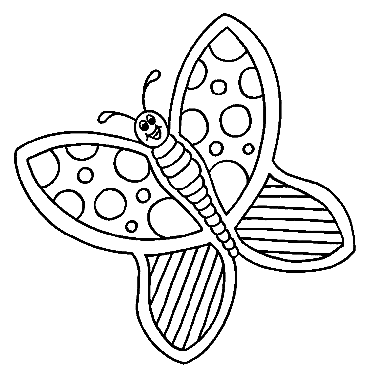 Vrolijke Vlinder van Butterfly