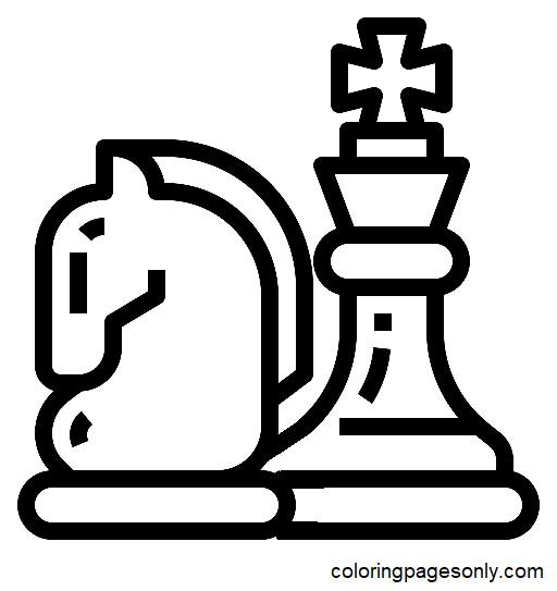 Schachritter und König aus dem Schach