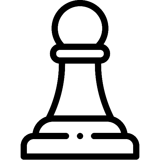 Pagina da colorare del pedone degli scacchi
