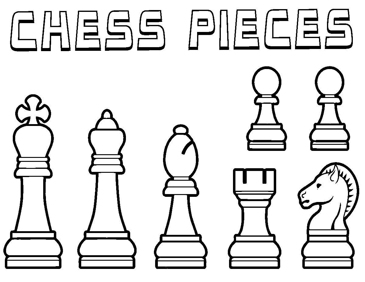 Coloring Page chess pieces - free printable coloring pages - Img 25889