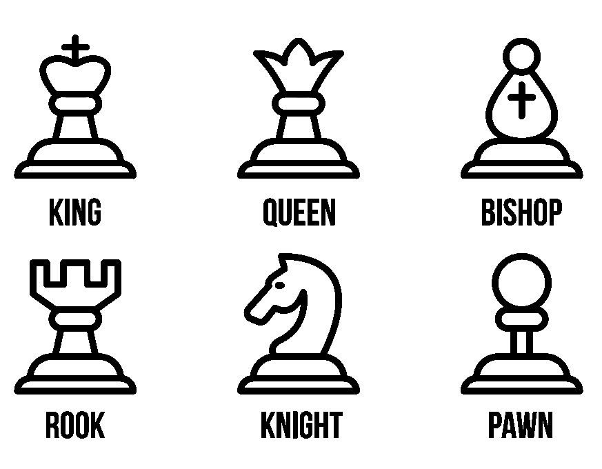 Pagina da colorare di scacchi