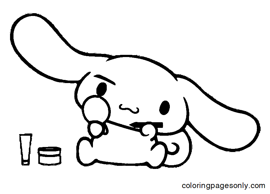 Cinnamoroll Makeup Coloring Pages