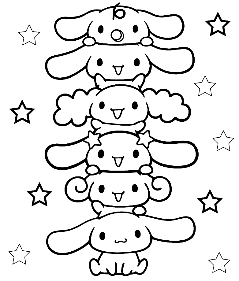 Cinnamoroll from Sanrio Coloring Pages