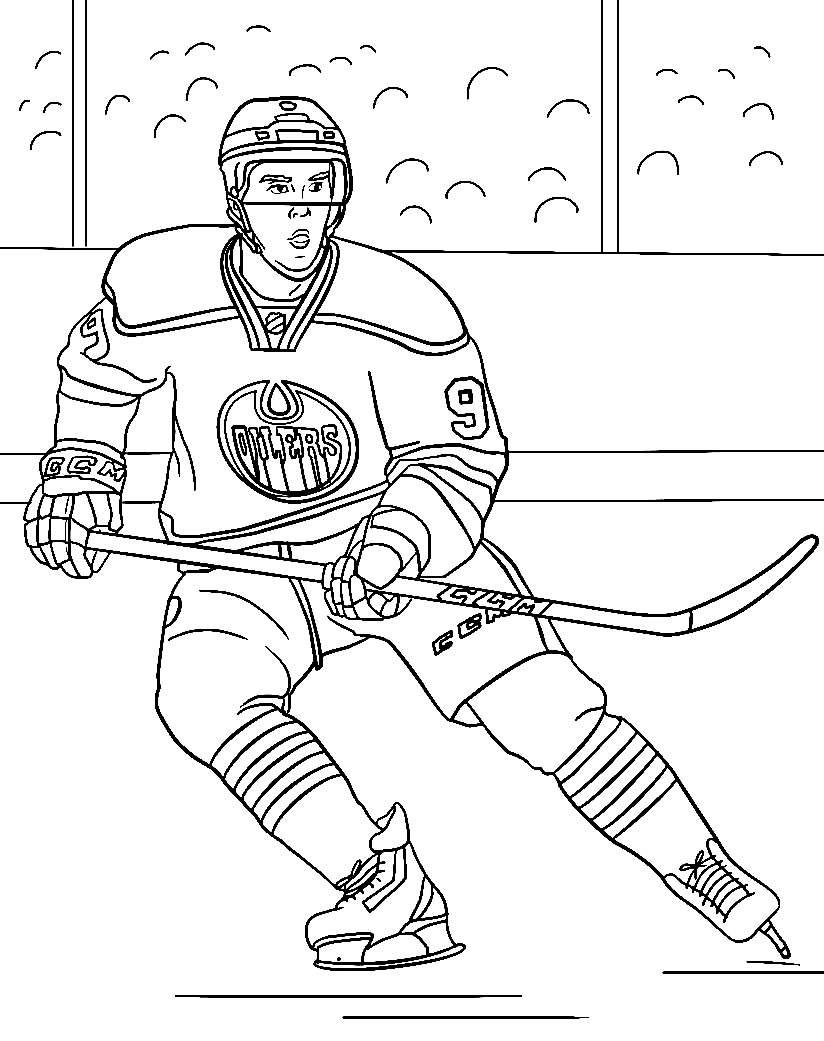 Connor McDavid Coloring Pages