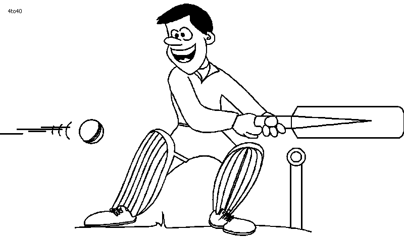 Cricketspel van Cricket Game