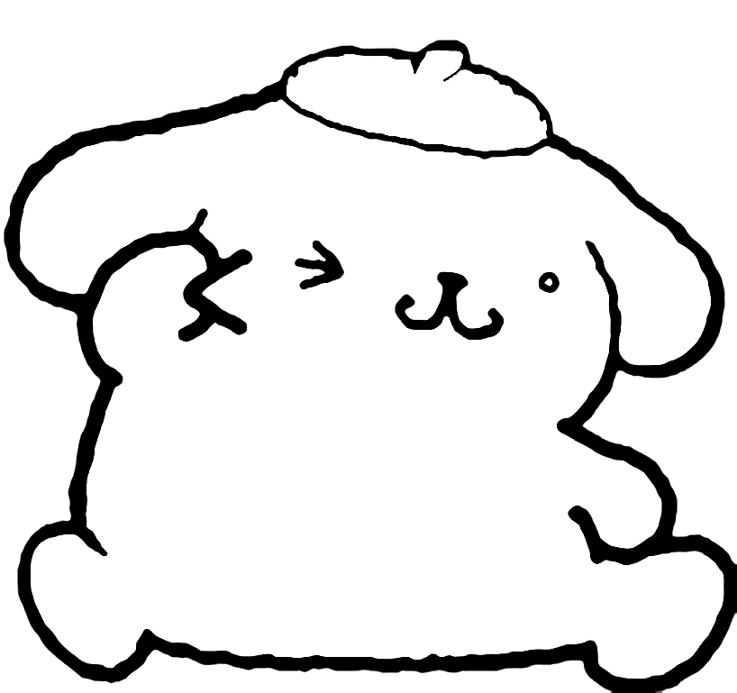 Pompompurin Coloring Pages Free Printable Coloring Pages