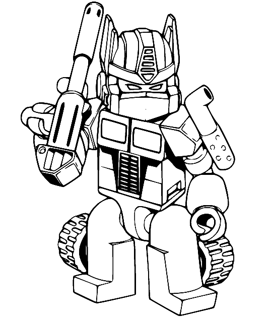Cute Rescue Bots Coloring Page