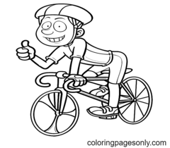 Cycling Coloring Pages